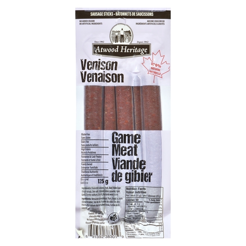 Atwood Heritage - Sausage Sticks - Venison 5's 125g