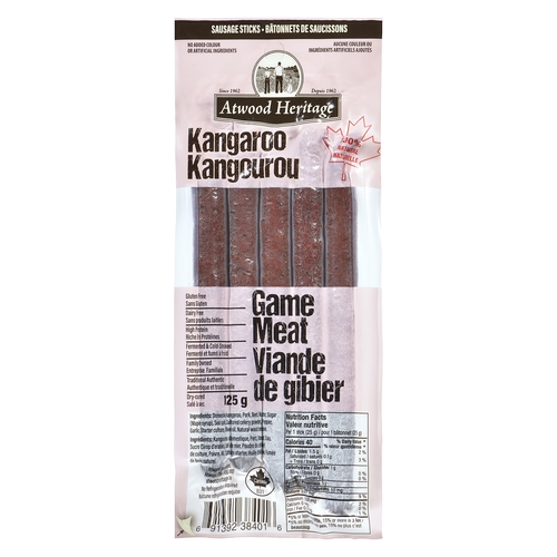 Atwood Heritage - Sausage Sticks - Kangaroo 5's 125g, 1 Each