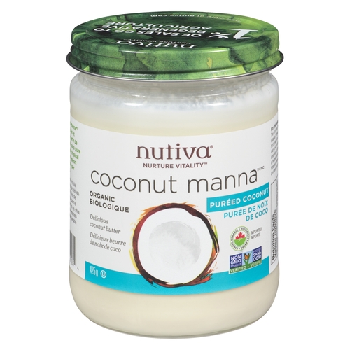 Nutiva - Organic Coconut Manna - Pureed Coconut 425g, 1 Each