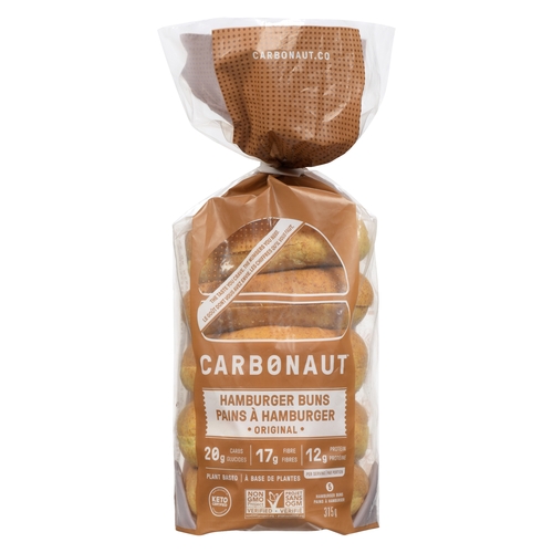 Carbonaut - Hamburger Buns - Original 5's 315g, 1 Each