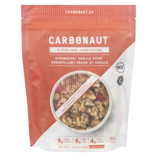 Carbonaut - Gluten Free Granola - Strawberry Vanilla Crisp 283g, 1 Each