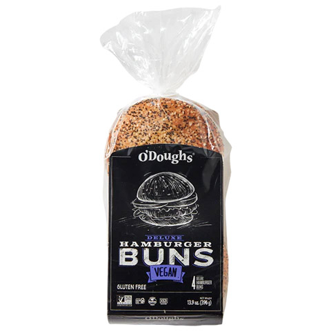 O'Doughs - Deluxe Hamburger Buns - Gluten Free 4's 400g, 1 Each