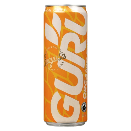 Guru - Organic Energy Drink - Guayusa Tropical Punch 355ml, 1 Each