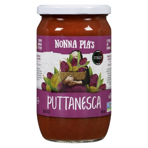 Nonna Pia's Sauce - Puttanesca 660ml, 1 Each
