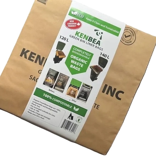 Kenbea - Green Bin Liner Bags - Fits Municipal Curbside Bin Sizes 120 to 140L 4s, 1 Each