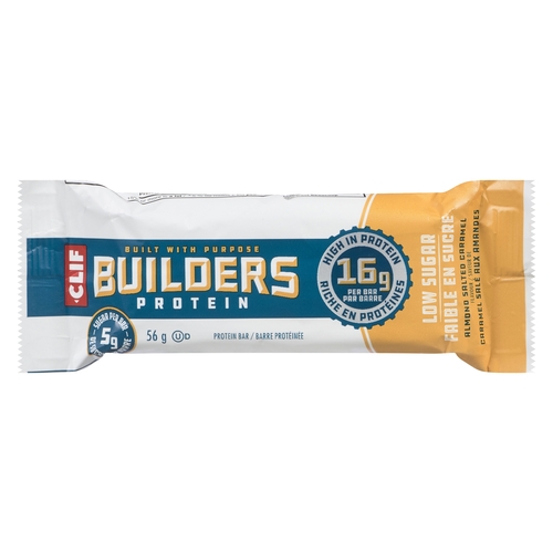 Clif Builders Protein Bar - Low Sugar Almond Salted Caramel 56g, 1 Each