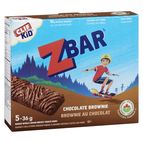 Clif Kid - Organic Z Bar - Chocolate Brownie 5/36g, 1 Each