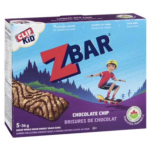 Clif Kid - Organic Z Bar - Chocolate Chip 5/36g, 1 Each