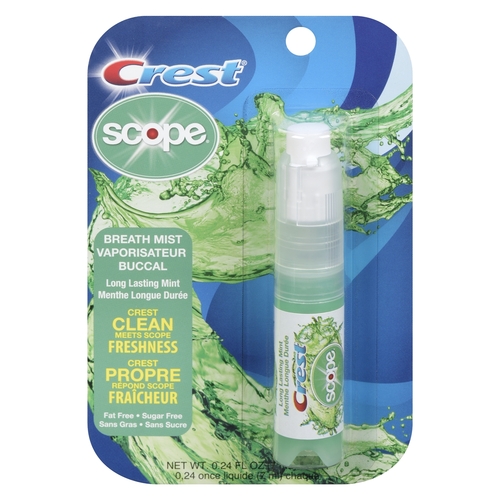 Crest Scope - Breath Mist - Long Lasting Mint 7ml, 1 Each