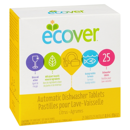 Ecover - Automatic Dishwasher Tablets - Citrus 25pk, 1 Each