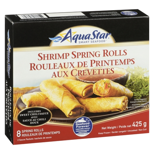 Aqua Star - Shrimp Spring Rolls 8's 425g, 1 Each