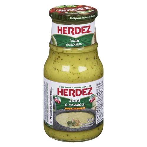 Herdez - Salsa Guacamole - Medium 431ml, 1 Each