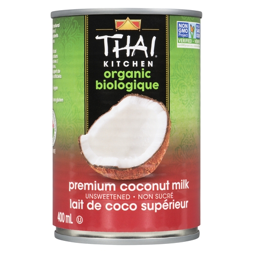 Asian Creations - Thai Kitchen Organic Coconut Milk - Premium Unsweetened 400ml, 1 Each