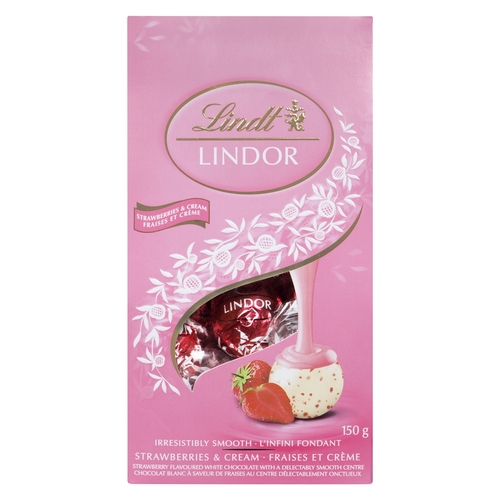 Lindt Lindor - Strawberries & Cream 150g, 1 Each