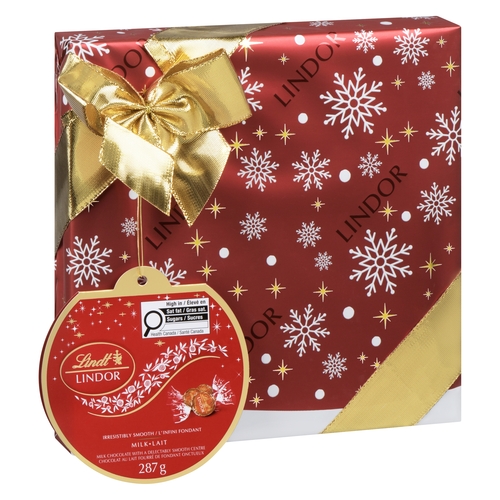 Lindt - Lindor Milk Chocolate with a Delectably Smooth Centre - Milk 287g, 1 Each