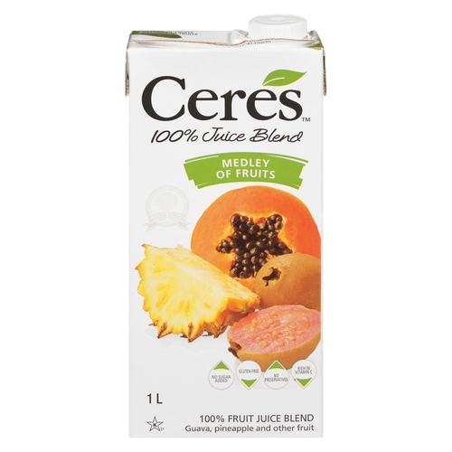 Ceres 100% Fruit Juice Blend - Medley of Fruits 1l, 1 Each