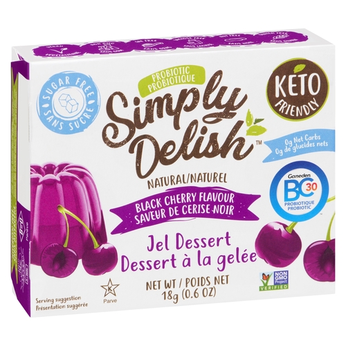 Simply Delish - Jel Dessert - Black Cherry 18g, 1 Each