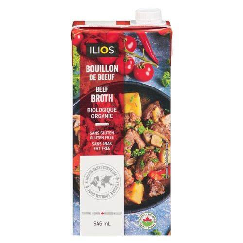 Ilios - Organic Beef Broth 946ml
