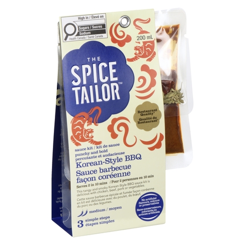 The Spice Tailor - Sauce Kit Korean-Style BBQ - Medium 200ml, 1 Each