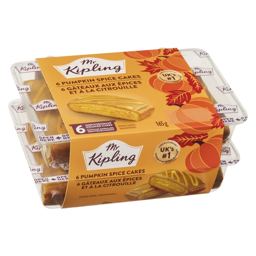 Mr Kipling - Pumpkin Spice Cakes 6's 165g