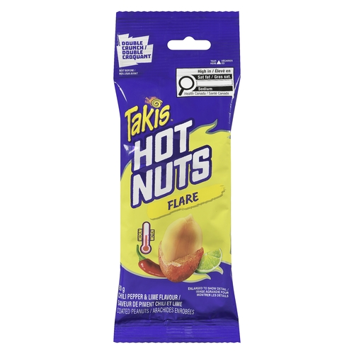 Takis Hot Nuts - Flare Pepper & Lime 90g, 1 Each