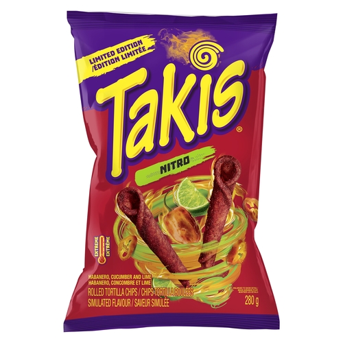 Takis - Rolled Tortilla Chips - Nitro 280g, 1 Each