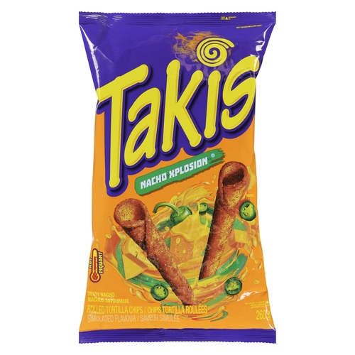 Takis - Rolled Tortilla Chips - Explosion 260g, 1 Each