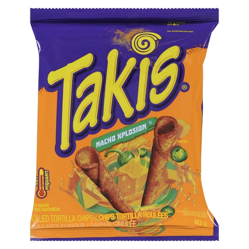 Takis - Rolled Tortilla Chips - Explosion 80g, 1 Each