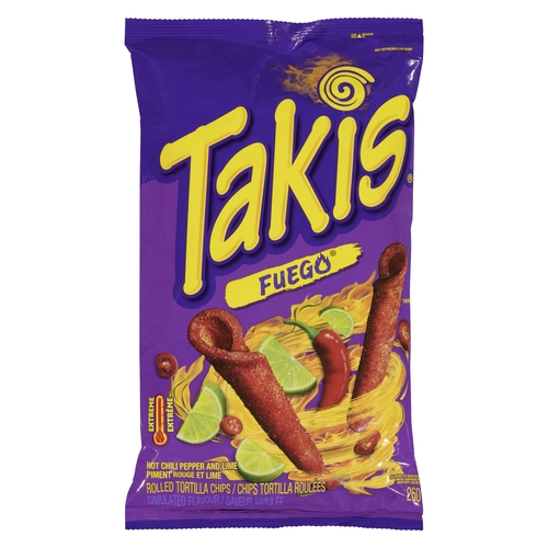 Takis - Rolled Tortilla Chips - Fuego 260g, 1 Each
