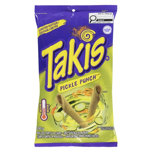 Takis - Rolled Tortilla Chips - Pickle Punch 260g, 1 Each