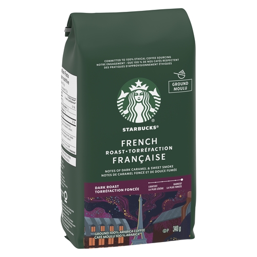 Starbucks - Ground Coffee - French Dark Roast 340g, 1 Each