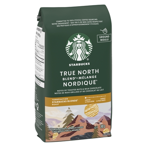 Starbucks - Ground Coffee - True North Blend Blonde Roast 340g, 1 Each