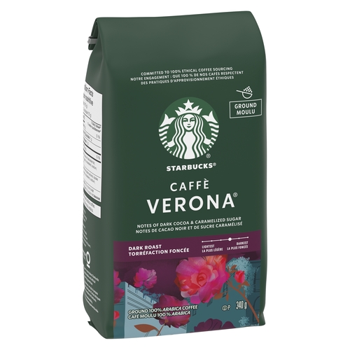 Starbucks - Ground Coffee - Caffe Verona Dark Roast 340g, 1 Each