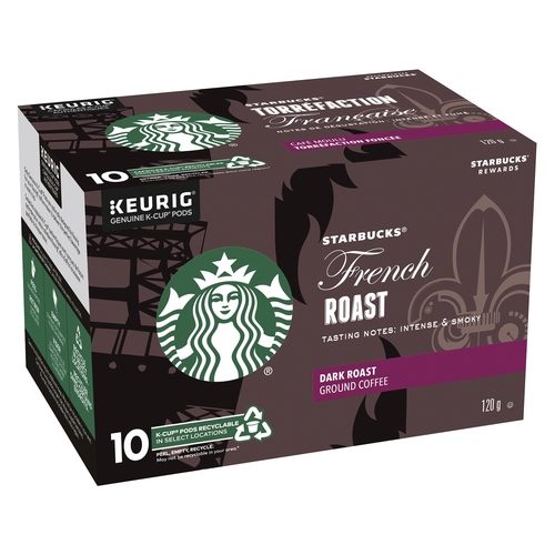 Starbucks - K-Cup Coffee - French Dark Roast 10/19g, 1 Each