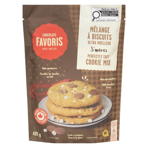 Chocolats Favoris Perfectly Soft Cookie Mix - S'mores 435g, 1 Each