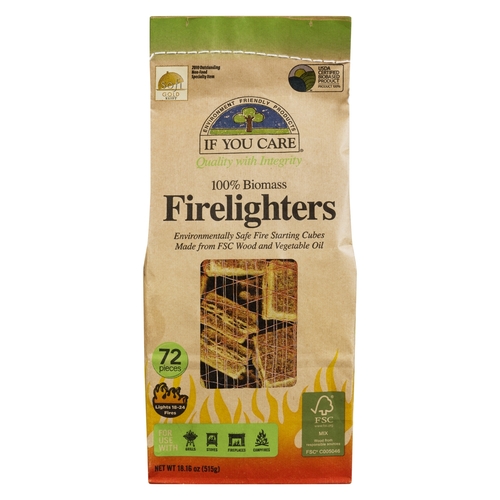 If You Care - Firelighters 100% Biomass 72s, 1 Each