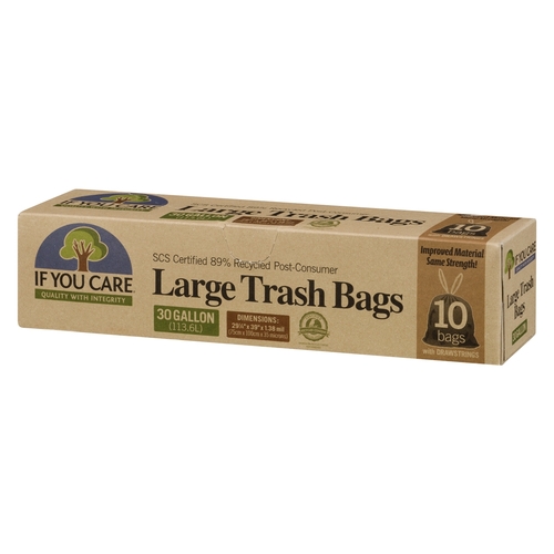 If You Care - Large Trash Bags - 113.6L - 30 Gallon 10s