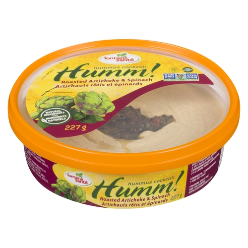 Fontaine Sante - Humm! Hummus Cocktail - Roasted Artichoke & Spinach 227g