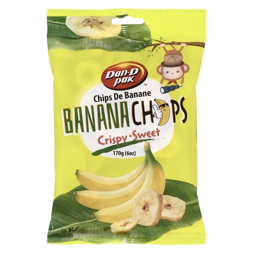 Dan-D Pak - Banana Chips - Crispy Sweet 170g
