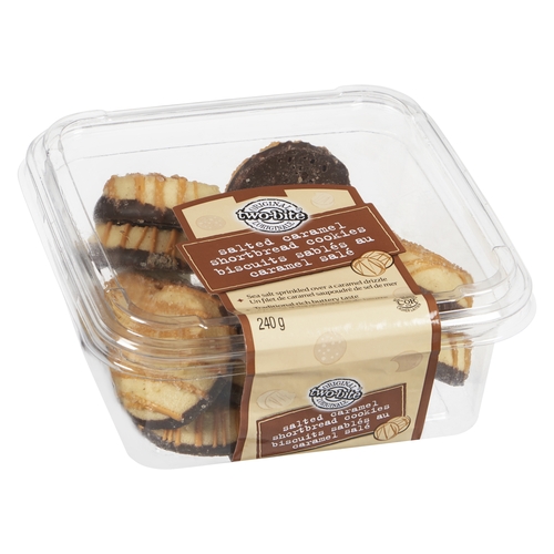 Two-Bite Original - Salted Caramel Shortbread Cookies 240g, 1 Each