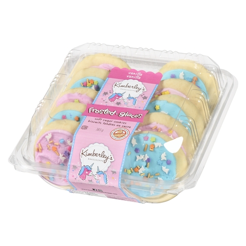 Kimberley's Bakeshoppe - Soft Sugar Cookies - Vanilla Frosted - Unicorns 383g