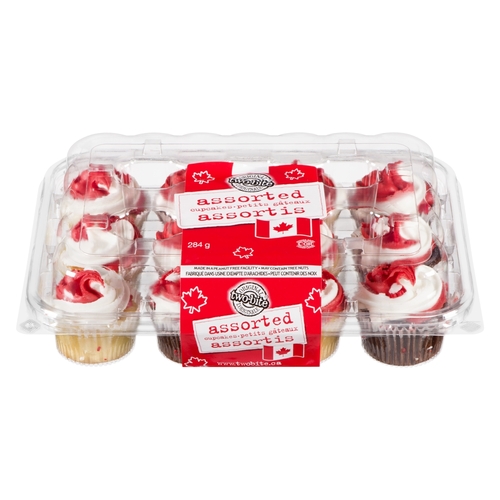 Two-Bite Original - Canada Day Assorted Cupcakes 12's 300g