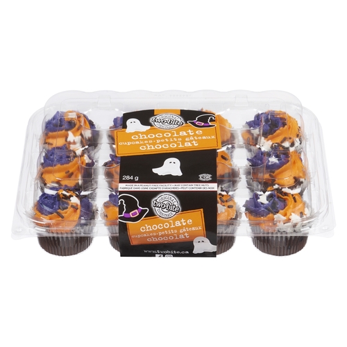 Two-Bite Original - Cupcakes - Halloween Chocolate 284g, 1 Each