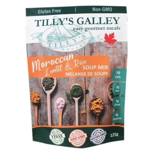 Tilly's Galley - Soup Mix - Moroccan Lentil & Rice 125g, 1 Each