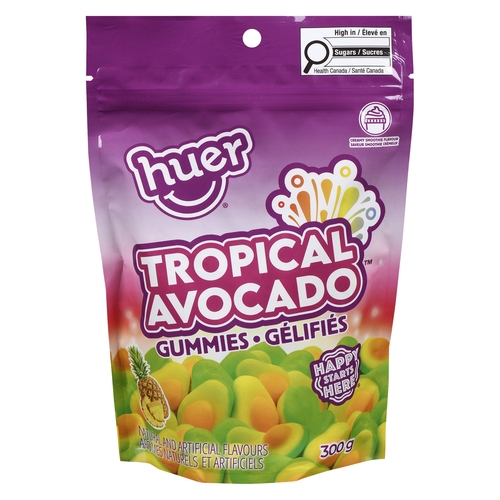 Huer - Gummies - Tropical Avocado 300g, 1 Each