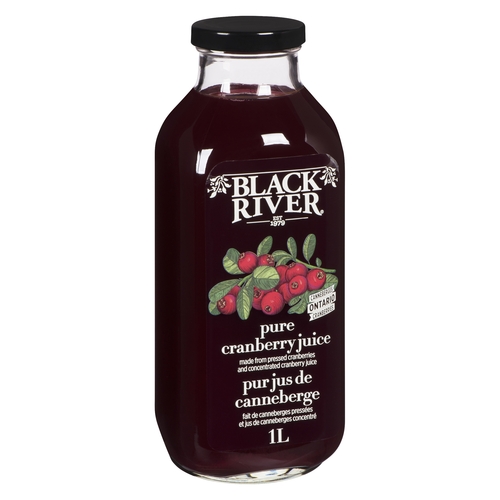 Black River - Pure Cranberry Juice 1l, 1 Each