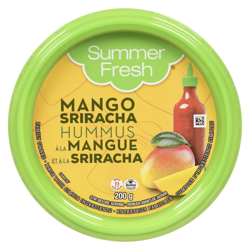 Summer Fresh Hummus - Mango Sriracha - Medium Heat 227g, 1 Each