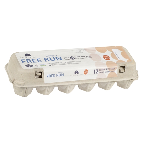 Nature's Farm - Omega 3 Free Run Eggs - Large 12pk, 1 Each