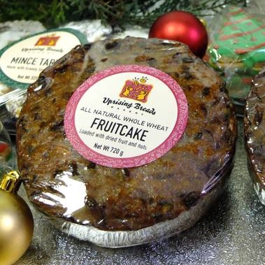 Uprising Breads - All Natural Whole Wheat Fruit Cake 720g, 1 Each