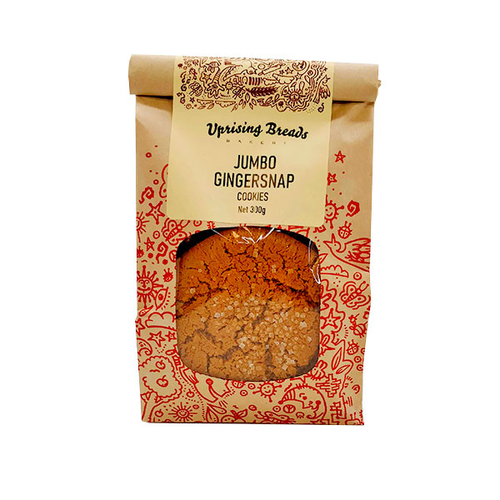 Uprising Breads - Jumbo Gingersnap Cookies 300g, 1 Each
